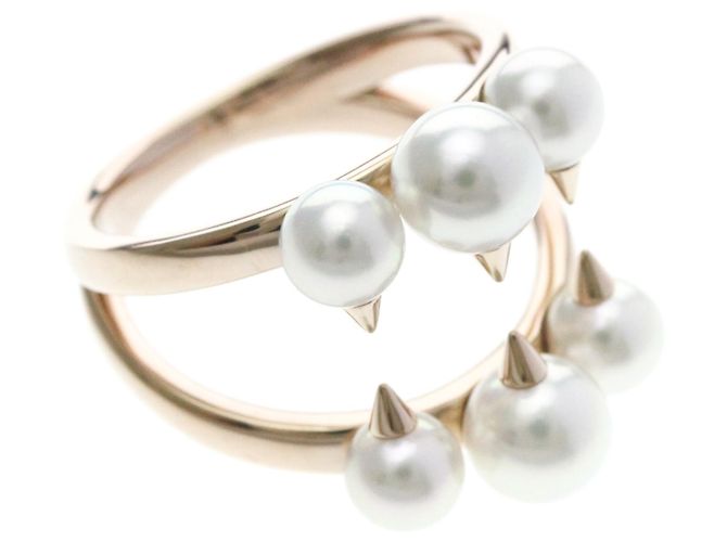 Anello TASAKI Danger Signature Pearl R4497 in oro rosa 18K - vista 11