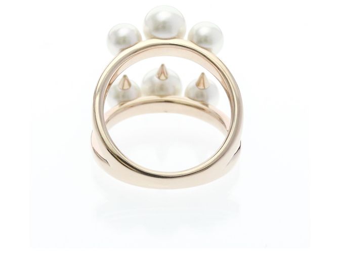 Anello TASAKI Danger Signature Pearl R4497 in oro rosa 18K - vista 3