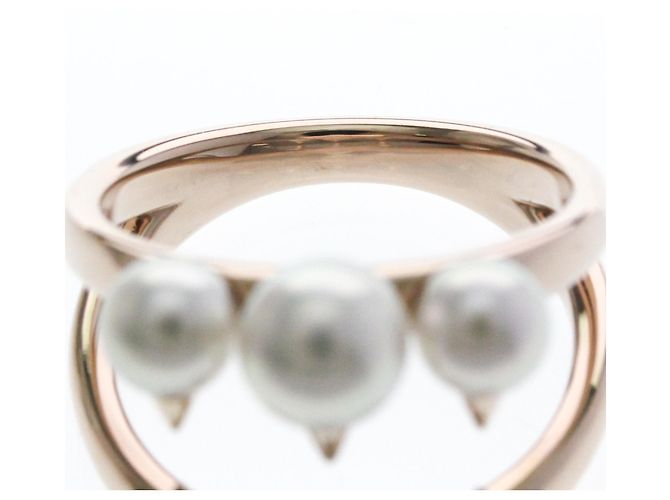 Anello TASAKI Danger Signature Pearl R4497 in oro rosa 18K - vista 5