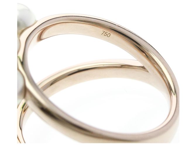 Anello TASAKI Danger Signature Pearl R4497 in oro rosa 18K - vista 6