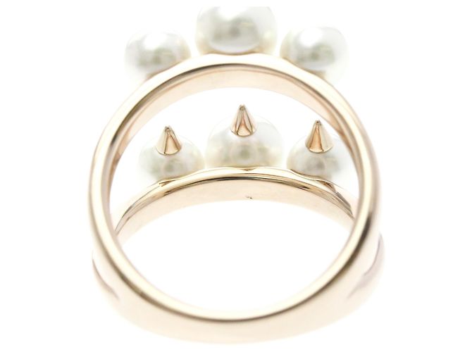 Anello TASAKI Danger Signature Pearl R4497 in oro rosa 18K - vista 7