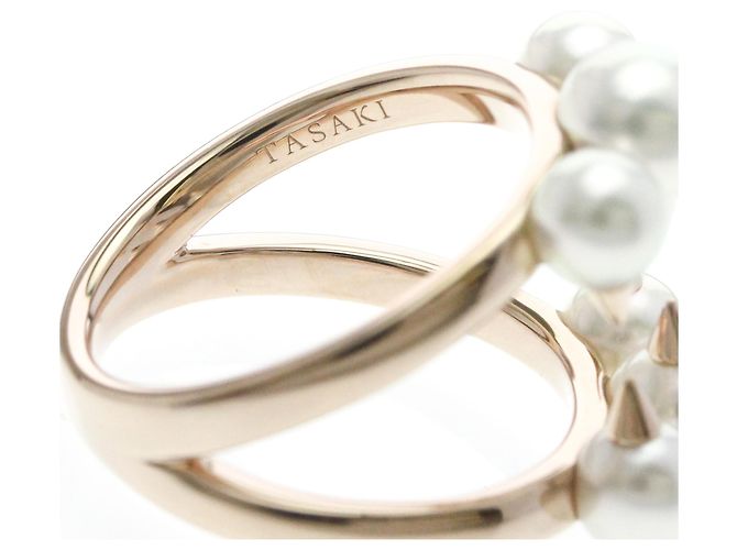 Anello TASAKI Danger Signature Pearl R4497 in oro rosa 18K - vista 8