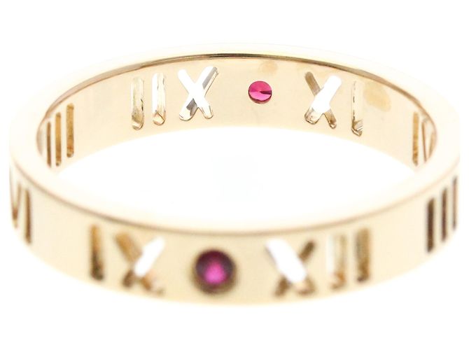 Autre Marque Tiffany Atlas Ring mit Diamanten aus 18K Roségold Golden - Ansicht 6