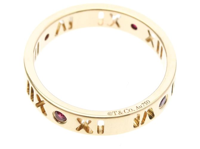 Autre Marque Tiffany Atlas Ring mit Diamanten aus 18K Roségold Golden - Ansicht 9