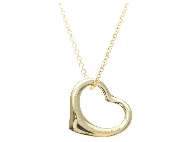Autre Marque Collana Tiffany Open Heart in oro giallo 18K D'oro - vista 2