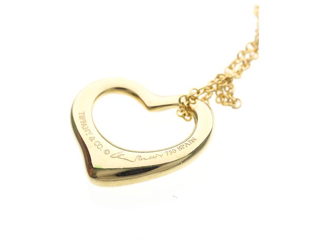 Autre Marque Collana Tiffany Open Heart in oro giallo 18K D'oro - vista 7