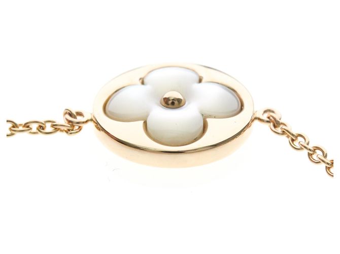 Bracelete Louis Vuitton Monogram MOP Dourado - vista 3