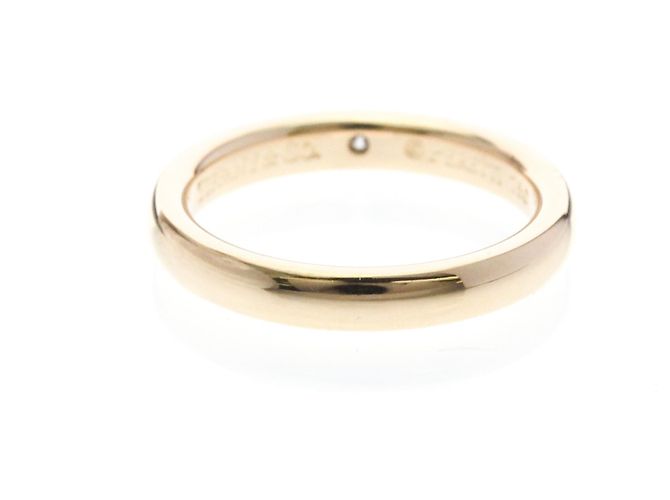 Autre Marque Tiffany Stacking Band Ring 1 Diamant in 18K Roségold Golden - Ansicht 3
