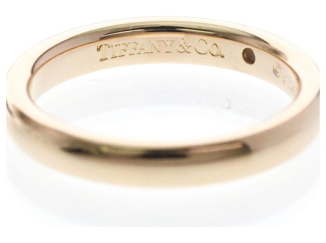 Autre Marque Tiffany Stacking Band Ring 1 Diamant in 18K Roségold Golden - Ansicht 7
