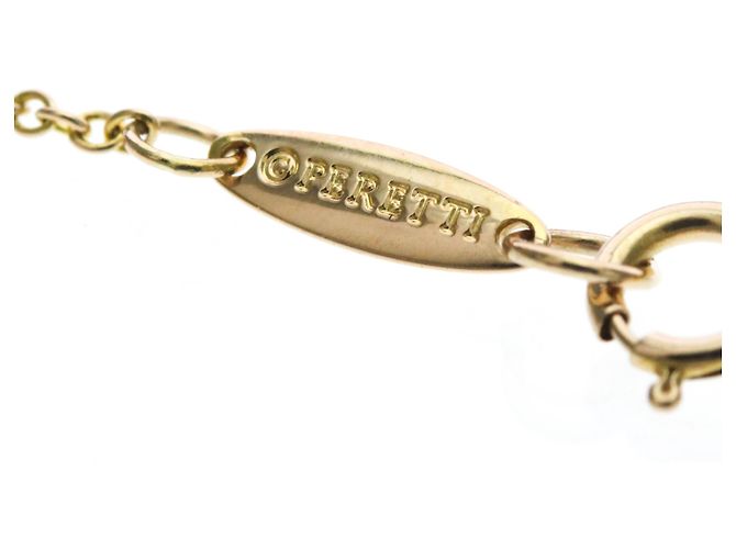 Autre Marque Colar com pingente Tiffany Open Heart em ouro rosa 18K Dourado - vista 12