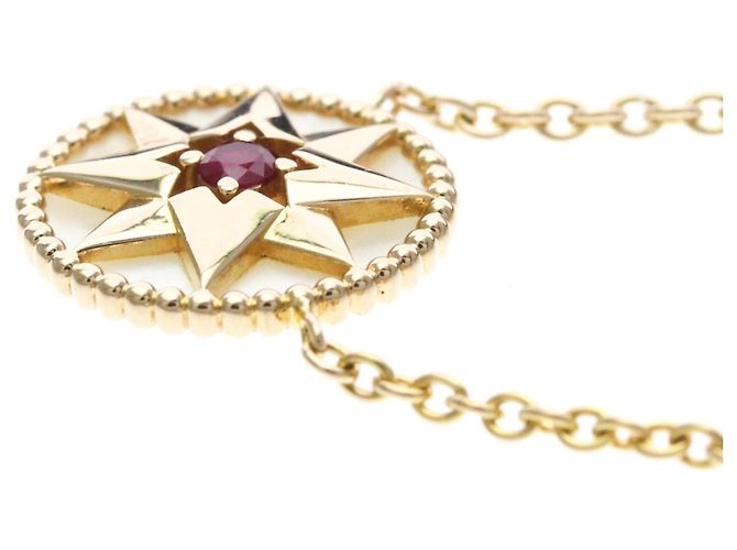 Collana Christian Dior Rose des Vents Rubino D'oro - vista 3