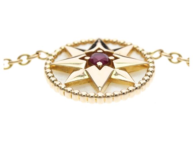 Collana Christian Dior Rose des Vents Rubino D'oro - vista 4