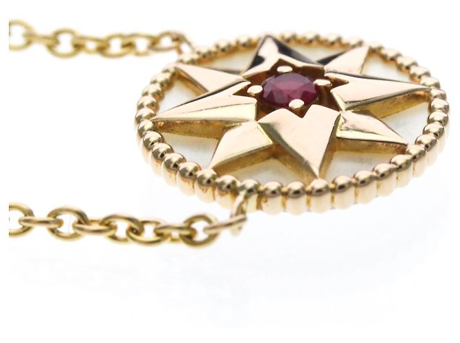 Collana Christian Dior Rose des Vents Rubino D'oro - vista 5