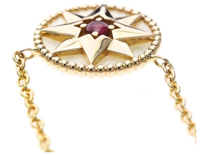 Collana Christian Dior Rose des Vents Rubino D'oro - vista 6