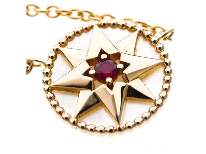 Collana Christian Dior Rose des Vents Rubino D'oro - vista 7