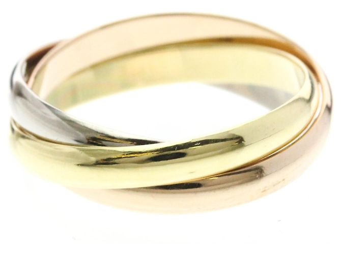 Cartier Trinity Ring in 18K Gelb-, Rosé- und Weißgold Golden - Ansicht 3