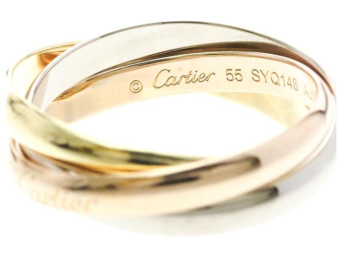 Cartier Trinity Ring in 18K Gelb-, Rosé- und Weißgold Golden - Ansicht 7
