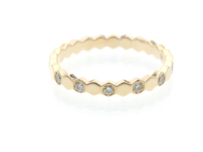 Anello Bee de Chaumet mezzo giro diamanti in oro rosa 18K D'oro - vista 3