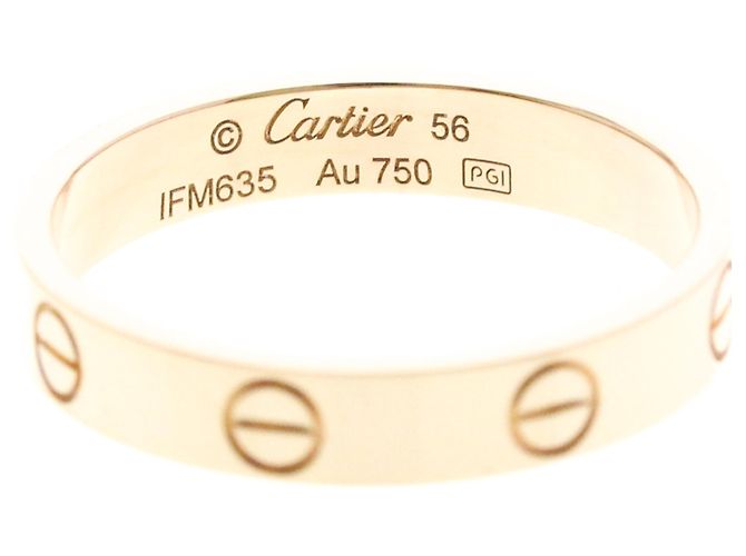 Cartier Mini Love Ring in 18K Roségold Golden - Ansicht 5