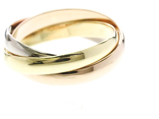 Anel Cartier Trinity em Ouro 18K Dourado - vista 3