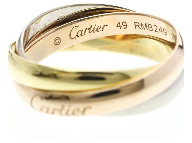 Anel Cartier Trinity em Ouro 18K Dourado - vista 7