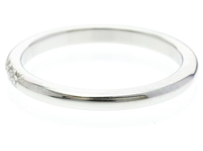 Autre Marque Tiffany Forever Ring 3 Diamanten in Platin Silber - Ansicht 2