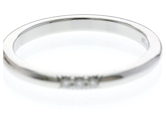 Autre Marque Tiffany Forever Ring 3 Diamanten in Platin Silber - Ansicht 5