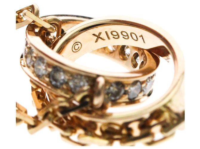 Collar Cartier Baby Love Diamantes Dorado - vista 10