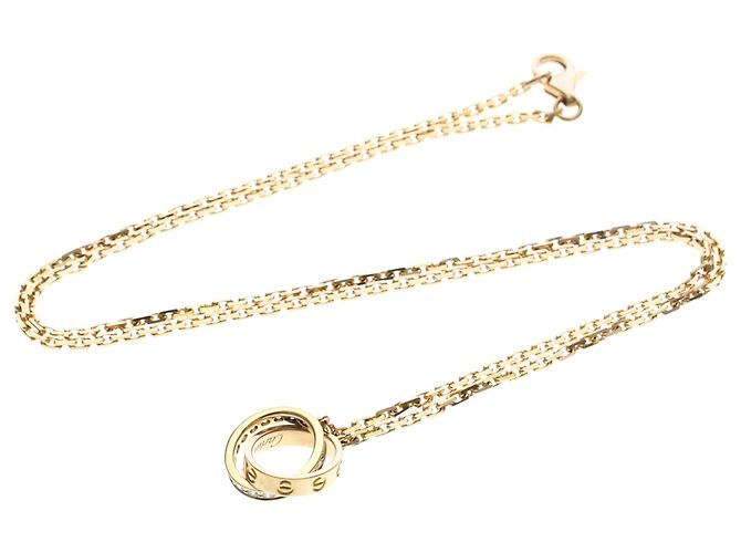 Collar Cartier Baby Love Diamantes Dorado - vista 12