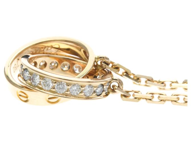 Collar Cartier Baby Love Diamantes Dorado - vista 2