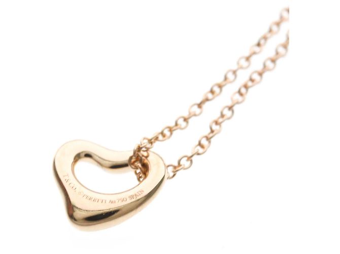 Autre Marque Collana Tiffany Open Heart in oro rosa 18K D'oro - vista 7