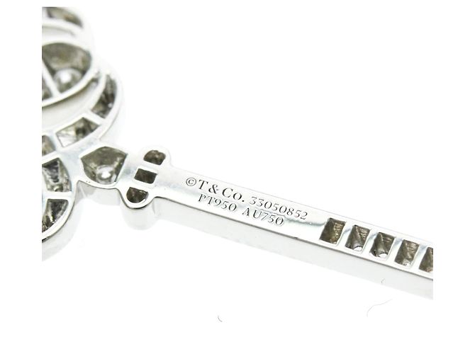 Autre Marque Tiffany Key Diamantenhalskette Silber Golden - Ansicht 10
