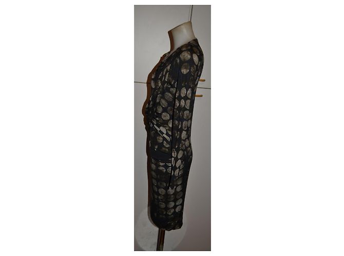 Abito a pois Max Mara Grigio Grigio antracite - vista 3