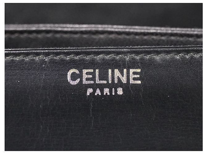Edge Céline Celine Shoulder Leather Black - view 4