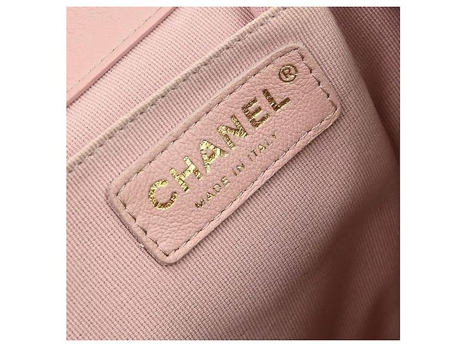 Chanel Duma Drawstring Quilted Leather Large Rosa - vista 4