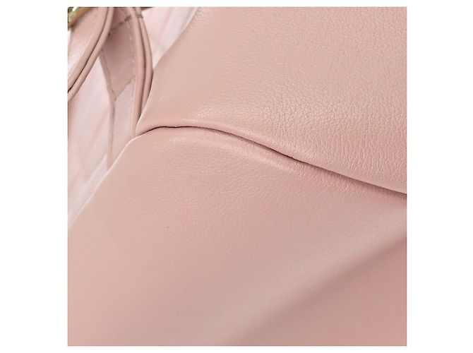 Chanel Duma Drawstring Quilted Leather Large Rosa - vista 7
