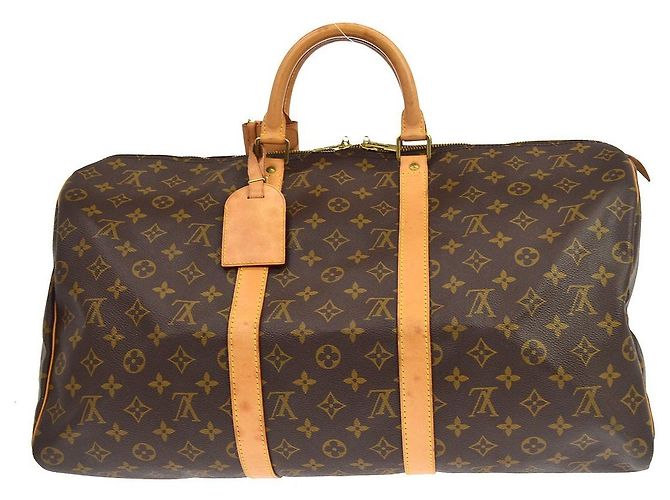 Louis Vuitton Keepall Monogram Canvas 50 Castaño - vista 2