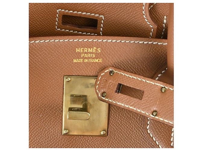 Hermès Hermes Birkin Brown Courchevel mit Gold Hardware 40 Braun - Ansicht 4