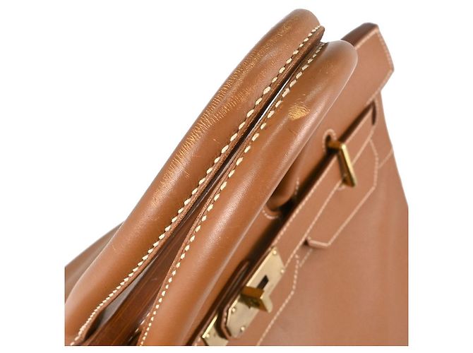 Hermès Hermes Birkin Brown Courchevel mit Gold Hardware 40 Braun - Ansicht 5