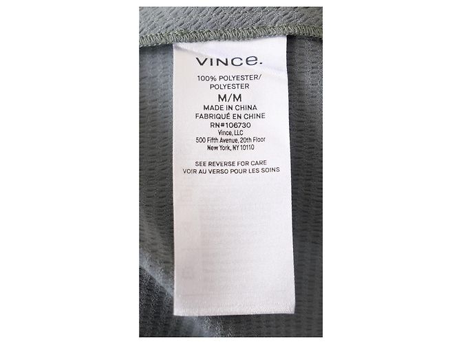 Vince Abito senza maniche con doppio scollo a V e arricciature Blu chiaro - vista 6