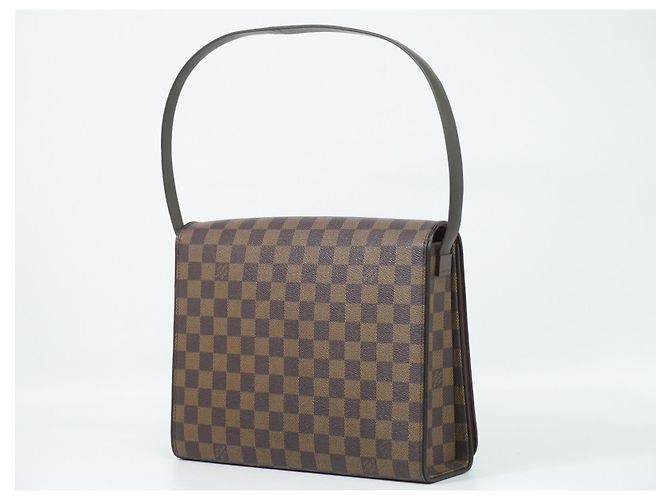 Louis Vuitton Tribeca Carre Damier Ebene Marrone - vista 2