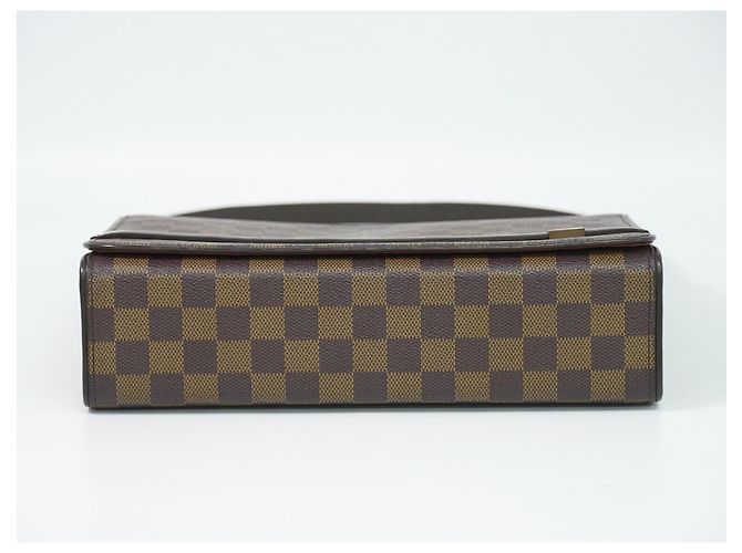 Louis Vuitton Tribeca Carre Damier Ebene Marrone - vista 3