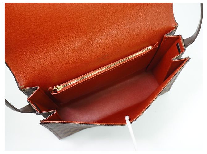 Louis Vuitton Tribeca Carre Damier Ebene Marrone - vista 5