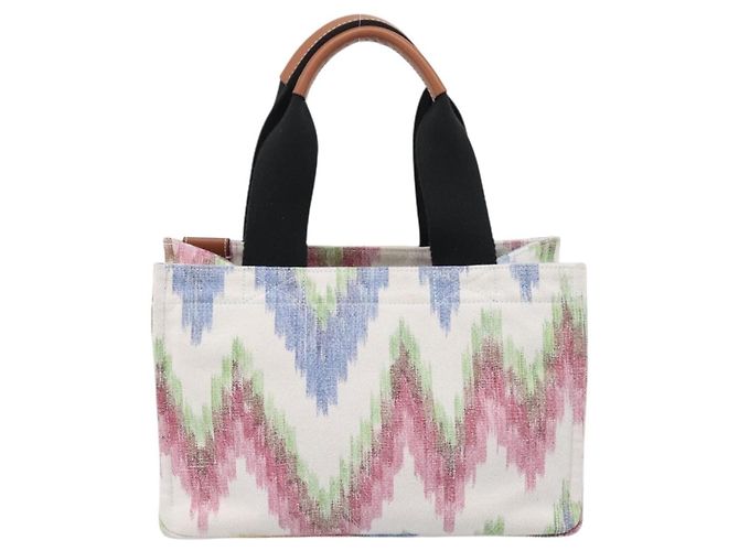 Loewe Paula's Ibiza Embellished Printed Canvas Medium Multicolore - vue 2