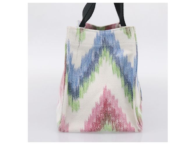 Loewe Paula's Ibiza Embellished Printed Canvas Medium Multicolore - vue 3