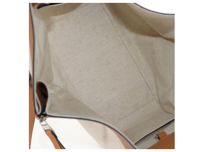 Loewe Ken Price Hammock em couro estampado e canvas Small Bege - vista 5