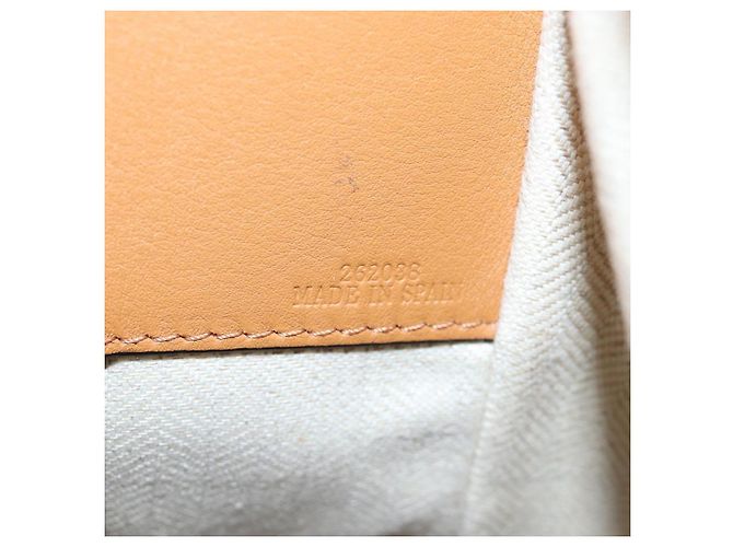 Loewe Ken Price Hammock em couro estampado e canvas Small Bege - vista 6