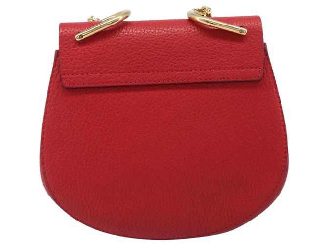 Chloé Chloe Drew Leather Small Red - view 2