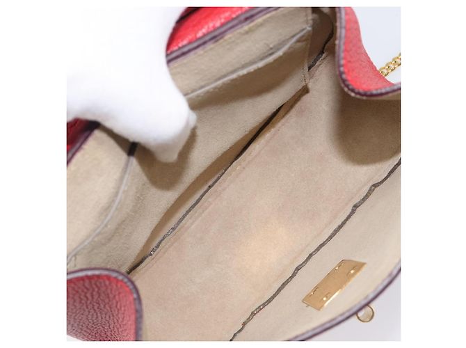 Chloé Chloe Drew Leather Small Red - view 5