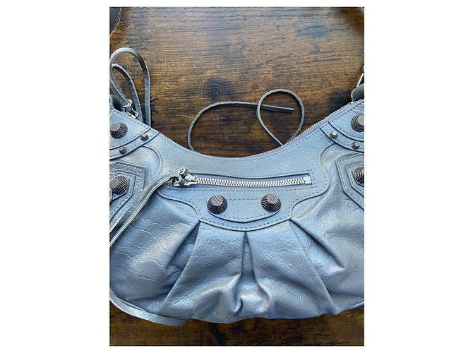 Balenciaga Neo Classic City Borsa Pelle Grigia Grigio - vista 11